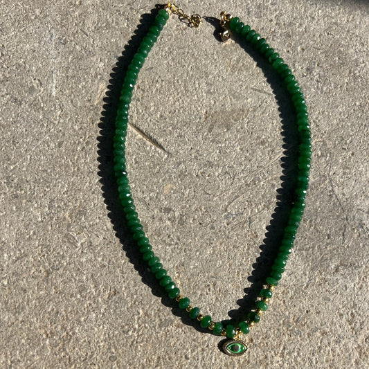 Green evil eye